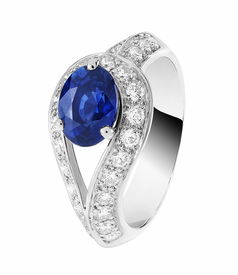 彩色宝石 订婚戒指中的贵重宝石 红宝石 蓝宝石